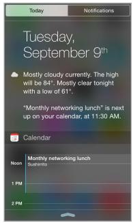 APPLE 6 - Notification Center - 1