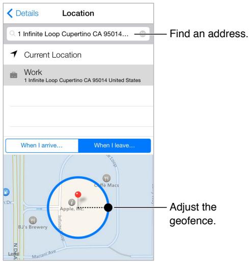 APPLE 6 - Location reminders - 1