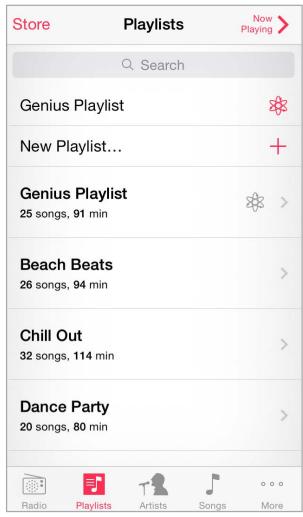 APPLE 6 - Playlists - 1