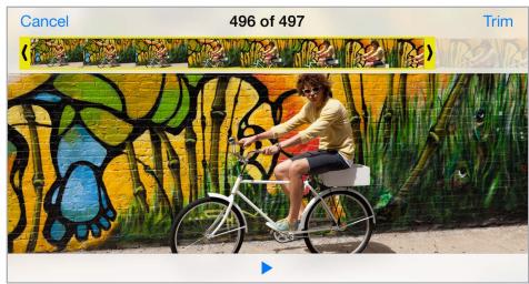 APPLE 6 - Edit photos and trim videos - 2