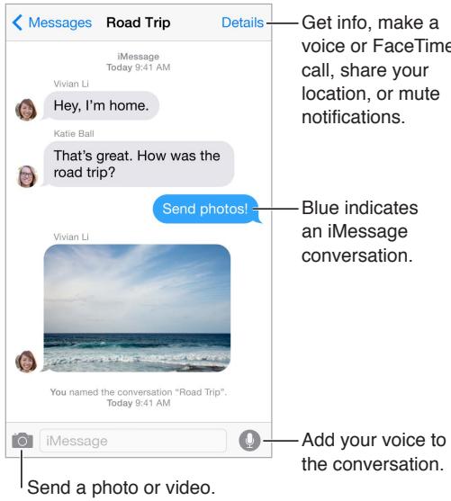 APPLE 6 - Send and receive messages - 1