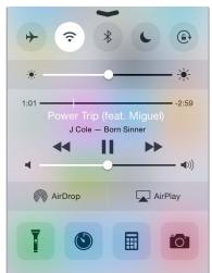 APPLE 6 - Control Center - 1