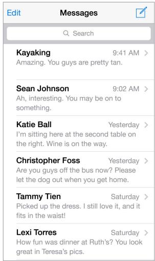 APPLE 6 - Manage conversations - 1