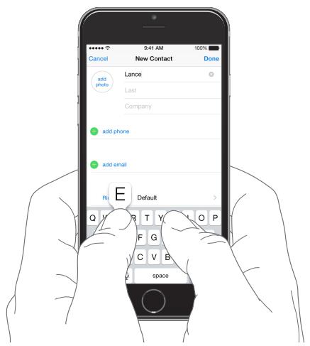 APPLE 6 - Enter text - 1