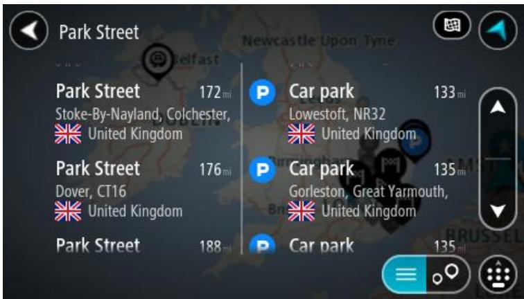 TOMTOM RIDER 400 PREMIUM - Working with search results - 2