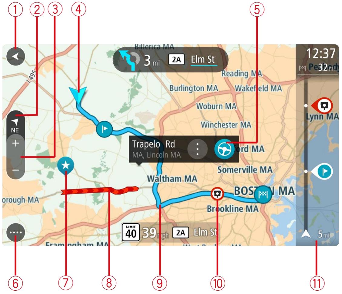 TOMTOM RIDER 400 PREMIUM - The map view - 1