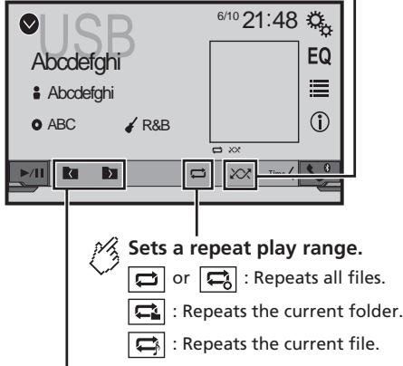 PIONEER AVH-270BT - Playback screen 2 (Example: USB) - 1