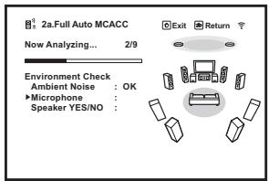 PIONEER VSX 831 - Attendez la fin des tonalités de test, puis confirmez la configuration des enceintes sur l'écran GUI. - 1