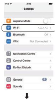 PIONEER VSX 831 - C: réglage de ce récepteur à l'aide d'un appareil ios (ios version 7.1 ou ultérieure) - 2