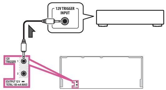 PIONEER VSX 831 - Mise sous/hors tension de composants avec le déclencheur 12 volts - 1