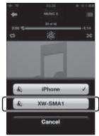 PIONEER XW-SMA1-K - Operating AirPlay from an iPod/iPhone/iPad - 3
