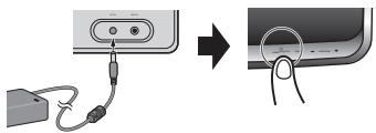 PIONEER XW-SMA1-K - Connect the AC adapter, and press  standby/on button. - 1