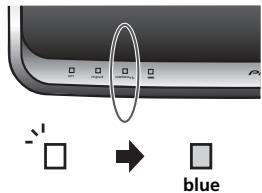 PIONEER XW-SMA1-K - When the network indicator changes from flashing red to steadily lighted blue, the connection is completed. - 1