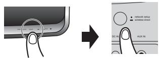 PIONEER XW-SMA1-K - Press and hold input button on the front panel, and then press and hold network setup/ wireless direct button on the rear panel for 3 seconds. - 1