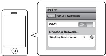 PIONEER XW-SMA1-K - When the network indicator lights purple, connect to the network called "Wireless Direct:xxxxxx" from Wi-Fi network setting on the computer, iPhone, tablet PC or other device. - 1