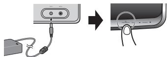 PIONEER XW-SMA1-K - Connect the AC adapter, and press  standby/on button. - 1