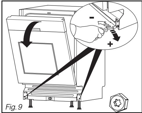 DE DIETRICH DED DOP1140X - BALANCING THE DOOR (LEFT AND RIGHT) - 1