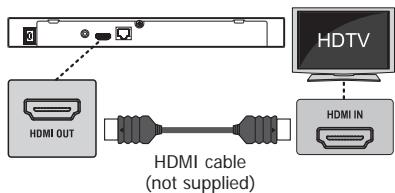 TOSHIBA BDX 2400 - Connecting to a TV - 1