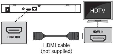 TOSHIBA BDX5400 - Connecting to a TV - 1