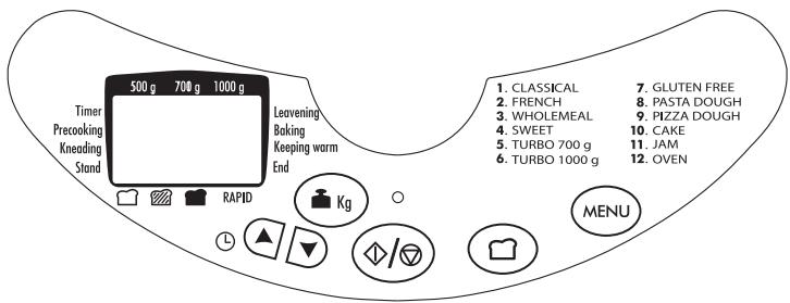 DELONGHI BDM 1200 S - CONTROL PANEL - 1