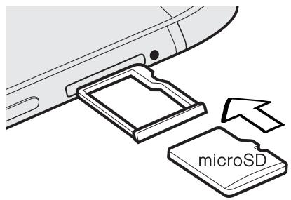 HTC ONE M8 - Inserting the microSD card - 2