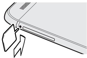 HTC ONE M8 - Inserting the nano SIM card - 2
