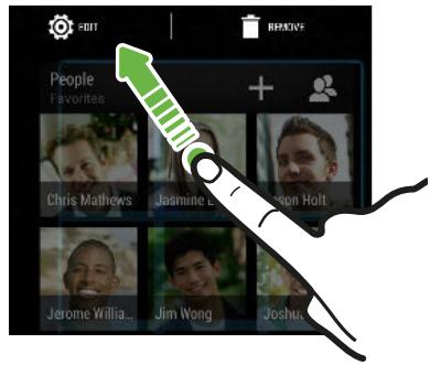HTC ONE M8 - Changing the settings of a widget - 1