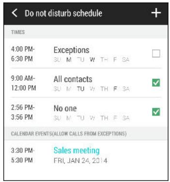 HTC ONE M8 - Setting a Do not disturb schedule - 1