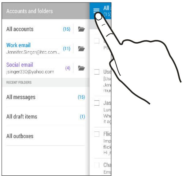 HTC ONE M8 - Checking your mail - 1