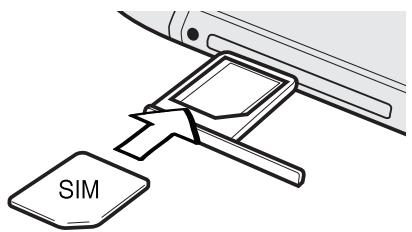 HTC ONE M8 - Inserting the nano SIM card - 3