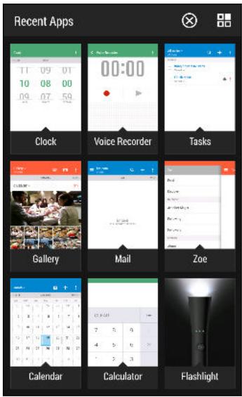 HTC ONE M8 - Switching between recently opened apps - 1