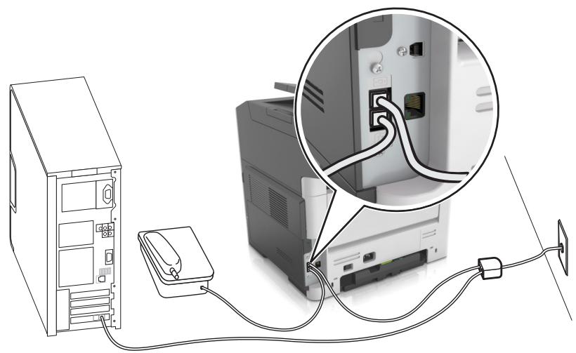 LEXMARK MX410DE - Scénario 2 : DSL (digital subscriber line) - 1
