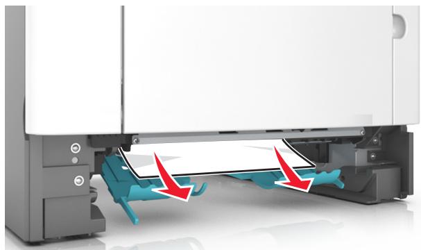 LEXMARK MX410DE - -Bourrage papier, retirez le tiroir 1 pour retirer le papier coincé dans le dispositif recto verso. [23Y. xx] - 4