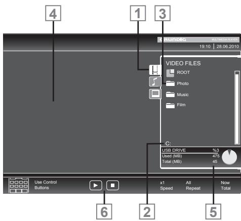 GRUNDIG 39VLE931BH - The file browser - 1