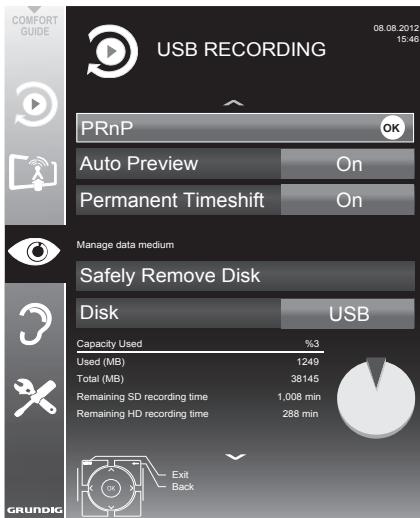 GRUNDIG 39VLE931BH - Selecting the menu - 1