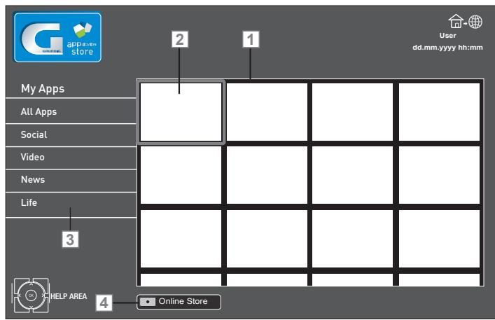 GRUNDIG 42VLE9481SL - Browser main menu - 1