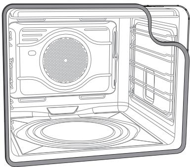 SMEG SINFONIA C92GMX8 - Removing the door seal (not on pyrolitic models) - 1