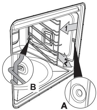 SMEG SINFONIA C92GMX8 - To remove the guide frames: - 1