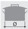 SMEG SINFONIA C92GMX8 - Pan diameters - 1
