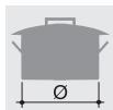 SMEG SINFONIA C92GMX8 - Arrangement of burners - 1