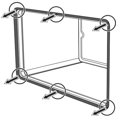 SMEG CG92X9 - Removing the seal of the auxiliary oven - 1