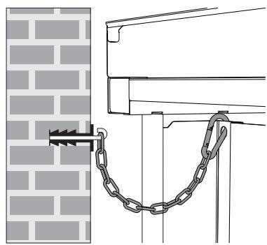 SMEG CG92X9 - Fastening to wall (where present) - 5