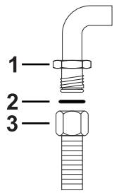 SMEG CG92X9 - Connection with a flexible steel hose - 1