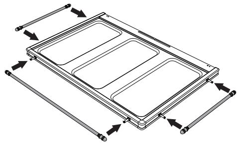 SMEG CG92X9 - Installing the handrails - 4
