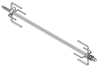SMEG CSP19-7 - Using the rotisserie rod - 2