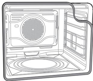 SMEG CSP19-7 - Removing the door seal (not on pyrolitic models) - 1