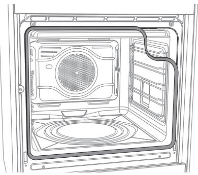 SMEG SCB60MX9 - Removing the door seal (not on pyrolitic models) - 1