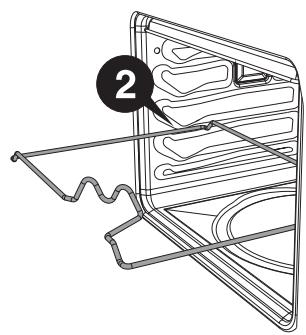 SMEG SCB60MX9 - Using the rotisserie rod (on some models only) - 2
