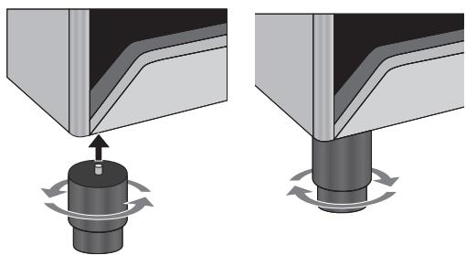 SMEG SCB60MX9 - Positioning and levelling the appliance - 1