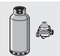 SMEG SCB92MN8 - Connection to the gas bottle inside the compartment in the cooker (on some models only) - 4